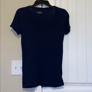 Small. Navy. V neck. J Crew Factory.